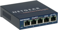 Logo Netgear switch 5 ports 10/100/1000 mbps non rackable - non manageable boitier metal 1117865