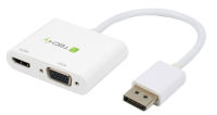 Logo Adaptateur - displayport vers hdmi/vga, m/f, blanc icoc-dsp-vh12