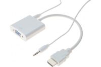 Logo Convertisseur blanc hdmi vers vga + audio eco 051224