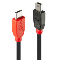 Logo Lindy usb 2.0 cable type micro-b/mini-b otg 2m micro-b plug to mini-b plug 2911010