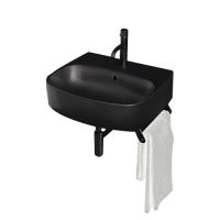 Logo Porte serviette pour lavabo suspendu nolita nolita - nolipor13 noir  mat