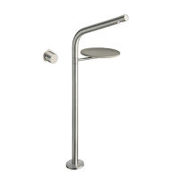 Logo Lavabo mitigeur sx  encastre sur pied avec tablette ciment + vidage sx - sx28128 inox