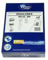 Logo Sac microfibre wpro moulinex /4 sacs + 1 fm fermeture propr 8357585