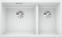 Logo Evier blanco subline 430/270-u blanc infino manuel 523155