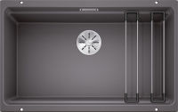 Logo Evier blanco etagon 700-u gris rocher rail manu&siphon 525168