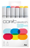 Logo Copic marqueur sketch, kit de 6 'perfect primaries' 70002189