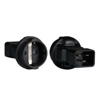 Logo Adaptateur secteur iec c20 vers cee7/3, fiche iec - prise de contact de protection eb515.5