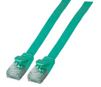 Logo C�ble rj45 flat patch u/ftp, cat.6a, pvc, 3m, vert k5545gn.3
