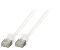 Logo C�ble patch rj45 u/ftp, cat.6a, c�ble brut tpe 4,0mm ultraflex, 0,25m, blanc k5547ws.0,25