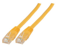 Logo C�ble patch rj45 u/utp, cat.6, pvc, cca, 7.5m, jaune k8100ge.7,5