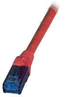 Logo C�ble patch rj45 u/utp, cat.6a, lszh, premium, 500mhz, 1,5m, rouge k8109rt.1,5