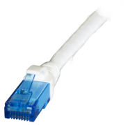 Logo C�ble patch rj45 u/utp, cat.6a, lszh, premium, 500mhz, 1,5m, blanc k8109ws.1,5