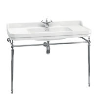 Logo Vasque 120cm blanc 3 trous burlington b19 3th