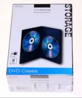 Logo tui dvd double pour deux dvd, lot de 5, noir v31718