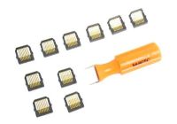 Logo Kit de remplacement d'inserts rj45 1 outil + 10 connecteurs - pour signaltek nt 150058