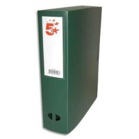 Logo Bote de classement dos de 8 cm, en polypropylne 7/10e vert 528921