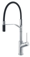 Logo Mitigeur ev.chrome satine douchette noir rc606/do 025