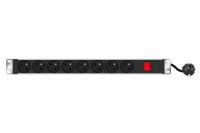 Logo Multiprise rackable 19'' 8 prises avec interrupteur et voyant 808899