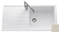 Logo Luisina - luisigranit - samba - evier 1 grand bac, 1 �gouttoir coloris terra ev40011vm 110
