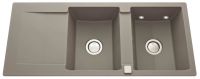 Logo Luisina - luisigranit - epure leds - evier � encastrer luisina 2 bacs avec leds, 1 �gouttoir coloris evl2821pc 231