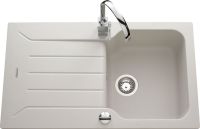 Logo Luisina - luisigranit - traviata - evier � encastrer luisina 1 bac, 1 �gouttoir coloris blanc alpin ev9801l 116e