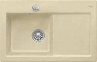 Logo Villeroy & boch - subway pure - evier � encastrer villeroy & boch 1 bac, 1 �gouttoir coloris sable ev6772 22 73