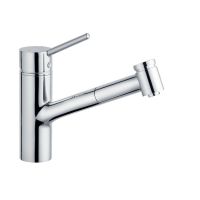 Logo Luisina - kludi - mitigeur de cuisine kludi, bec pivotant chrom� avec douchette extractible monojet rc411/do 015