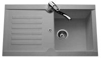Logo Luisina - naturalite - alto - evier � encastrer luisina 1 bac, 1 �gouttoir coloris platinium ev175 105