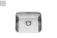 Logo Luisina - luisinox - cuves simples - cuve sous-plan rectangulaire luisina 1 bac coloris inox nid d'a evsp12ind2