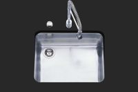 Logo Luisina - luisinox - cuves confort - cuve sous-plan rectangulaire luisina 1 bac coloris inox satin�, evsp18gil4