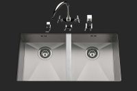 Logo Luisina - luisinox - monteverdi - cuve sous-plan luisina 2 bacs coloris inox satin�, vidage tirette  evsp31il7