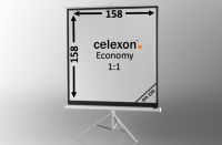 Logo Ecran de projection sur pied celexon economy 158 x 158 cm - white edition 1090265