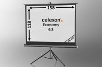 Logo Ecran de projection sur pied celexon economy 158 x 118 cm 1090258
