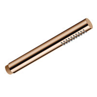 Logo Douchette monojet ronde anticalcaire metal or rose brosse hydrotherapie - pd11534p or rose bross� pvd