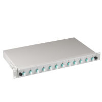 Logo Bo�te d'�pissure lc 50/125 om3 extensible, 24 pigtails / 12 adaptateurs b71901l24om3