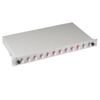 Logo Bo�te d'�pissure lc 50/125 om4 extensible, 12 pigtails / 6 adaptateurs b71901l12om4