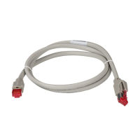 Logo C�ble patch rj45 gris cat.7, s/ftp, lszh 2x hrs tm21 hlgr, 1:1, 0,15m k0700gr.0,15