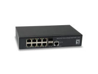 Logo Commutateur gigabit g�r� l2 � 10 ports, 2x ge sfp gel-1061v2