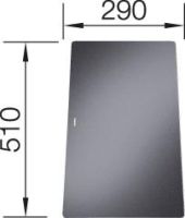 Logo Planche a decouper en verre securit noir statura 6u 221450