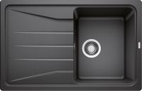Logo Evier blanco sona 45s anthracite - vidage manuel - 520876