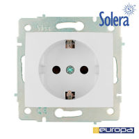Logo Base bipolaire avec t/t lat�ral 16a 250v avec obturateur s�rie europa solera [e3-42937]