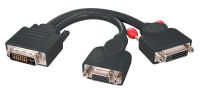 Logo Lindy dvi splitter cable vga and dvi-d black dual link dvi-i m vga f + dvi-d f dual link 2910143