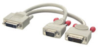 Logo Lindy dvi splitter cable vga an dvi-d dvi-i f vga m + dvi-d m dual 2910189
