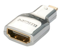 Logo Lindy cromo hdmi micro adapter type ad hdmi type af to hdmi type dm 2911224