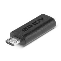 Logo Lindy usb 2.0 type c to micro-b adapter usb type c female to micro-b male 4261492