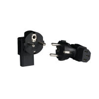 Logo Adaptateur secteur cee7/7 vers iec c13 90?, fiche contact de terre - prise iec eb515.7