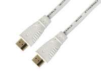 Logo Cble hdmi haute vitesse avec ethernet, blanc, 3m icoc-hdmi-4-030nwt