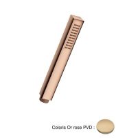 Logo Douchette monojet anticalcaire carre or rose hydrotherapie - pd11446p or rose pvd