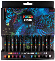 Logo Posca crayons de couleur pencil kpe200, �tui carton de 12 5654891