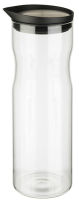 Logo Aps carafe en verre avec couvercle, 1,0 litre, verre/inox 6450629